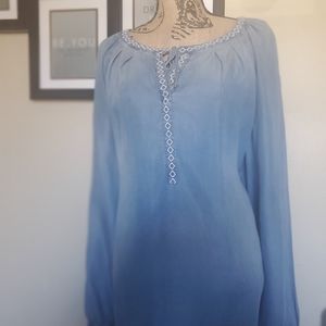 Vintage America Blues Chambray Tunic
